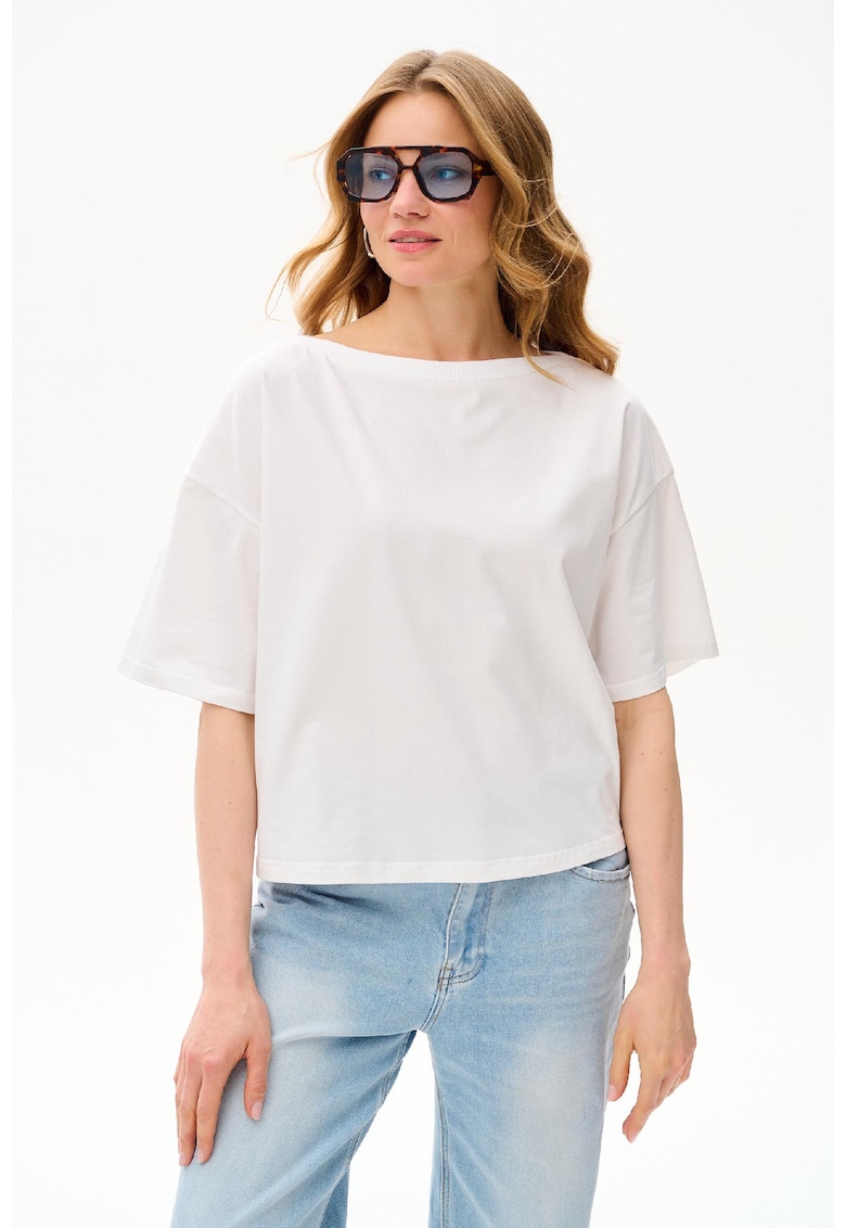 Tricou lejer cu maneci cazute Soren