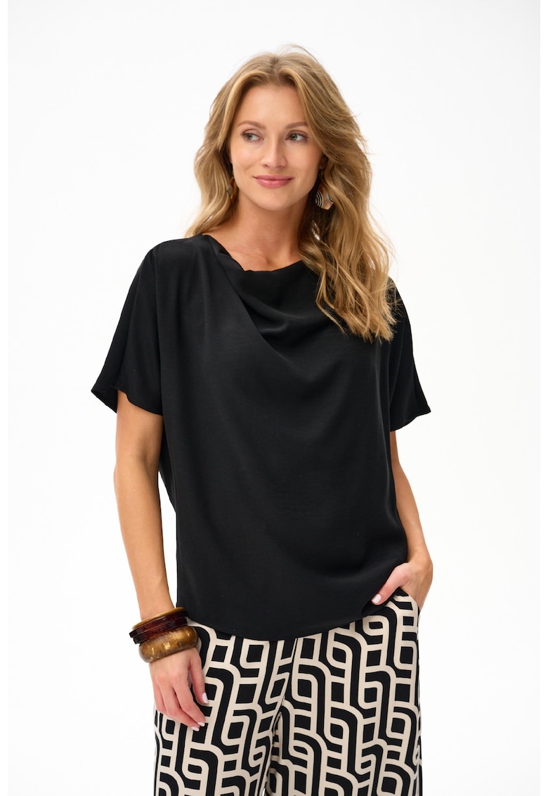 Bluza cu decolteu drapat Neri