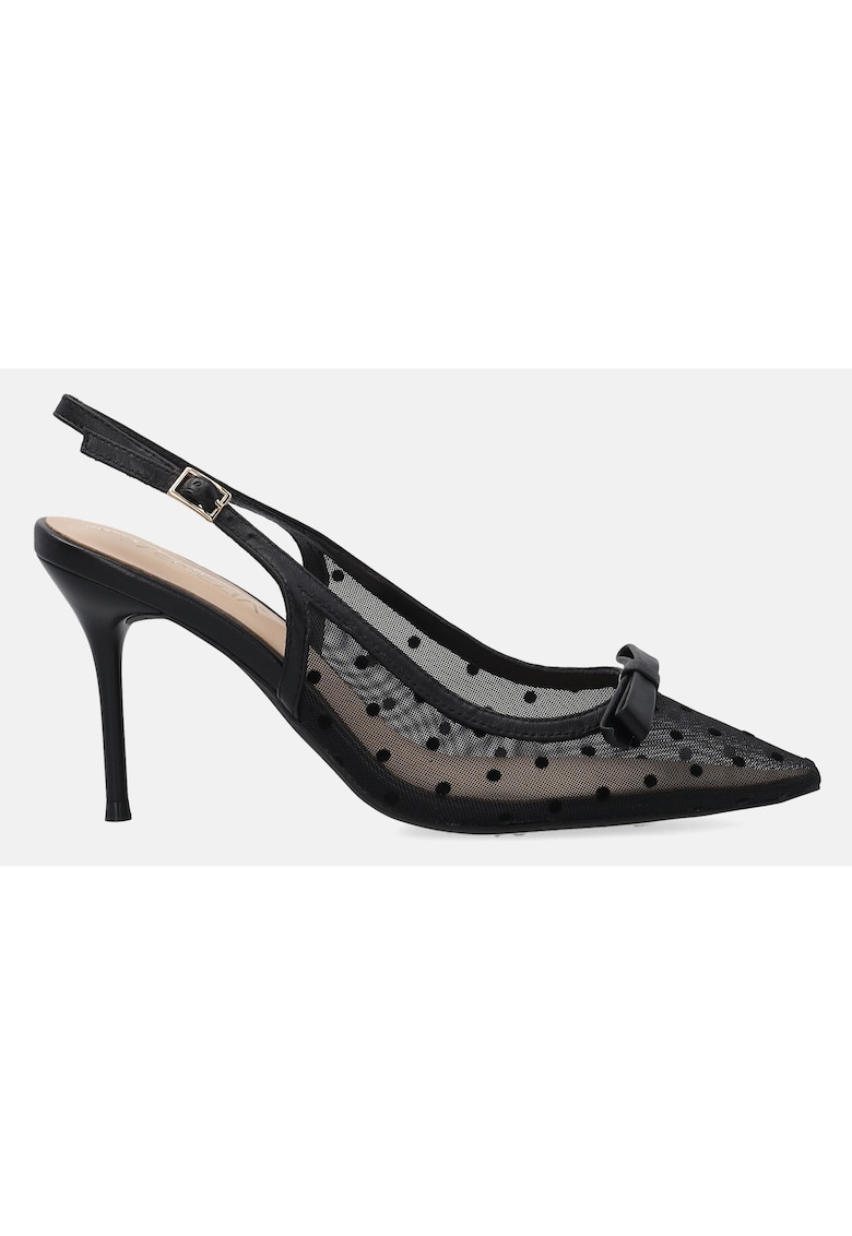 Pantofi stiletto cu fundita decorativa