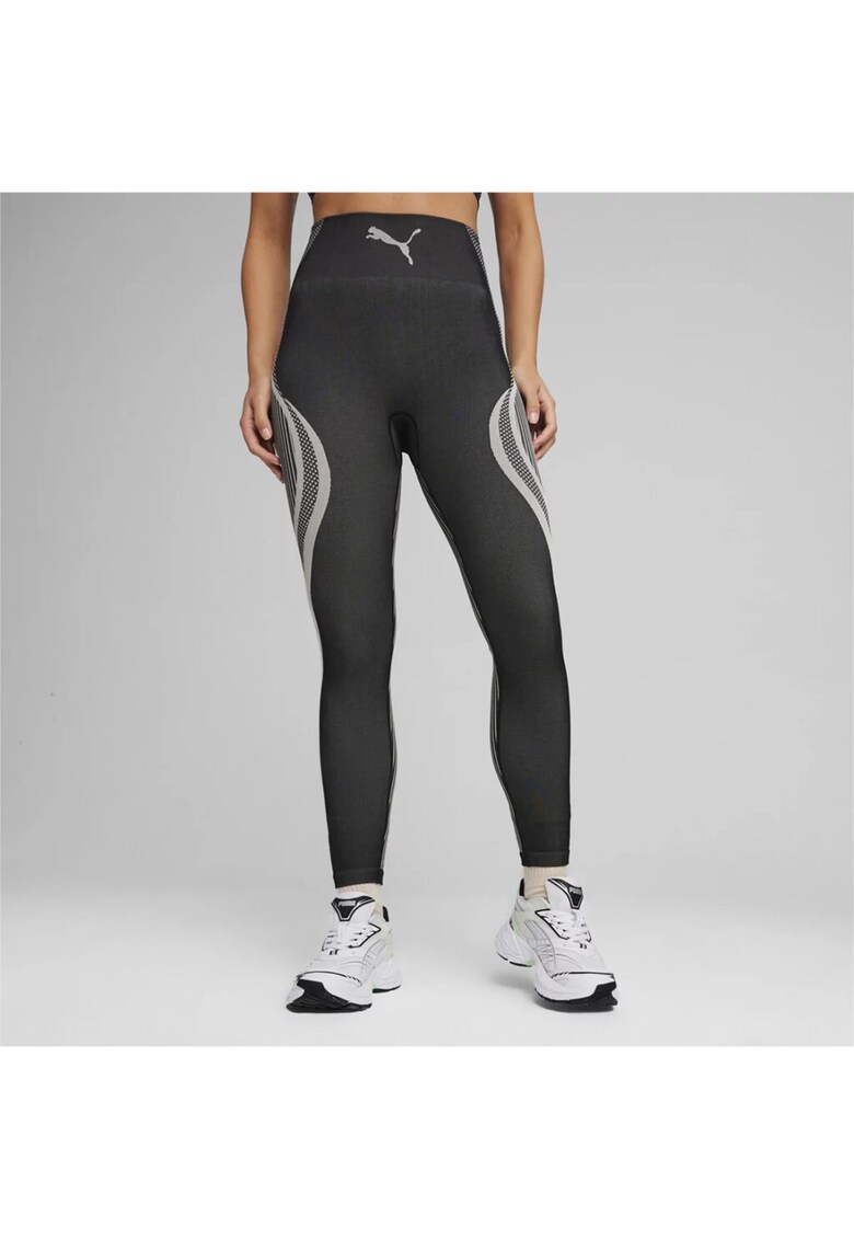 Colanti cu imprimeu si talie elastica -