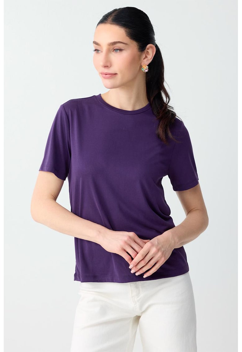 Tricou din amestec de modal - Violet