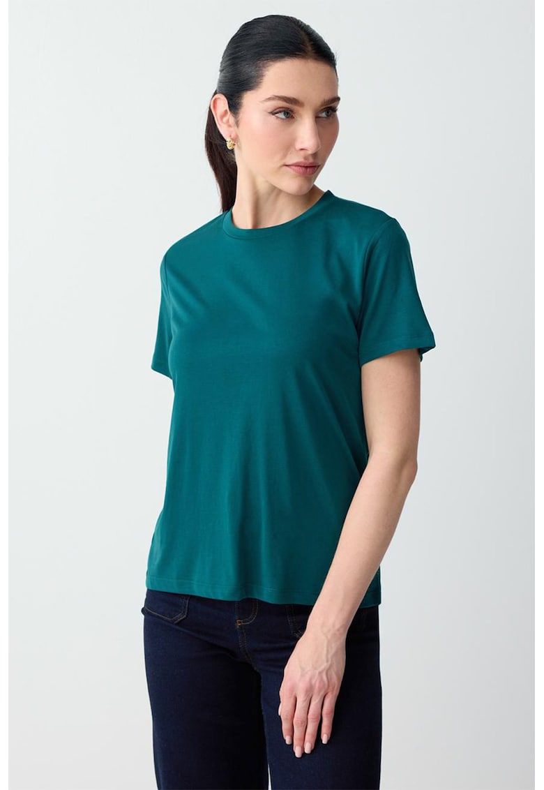 Tricou din amestec de modal - Verde englez