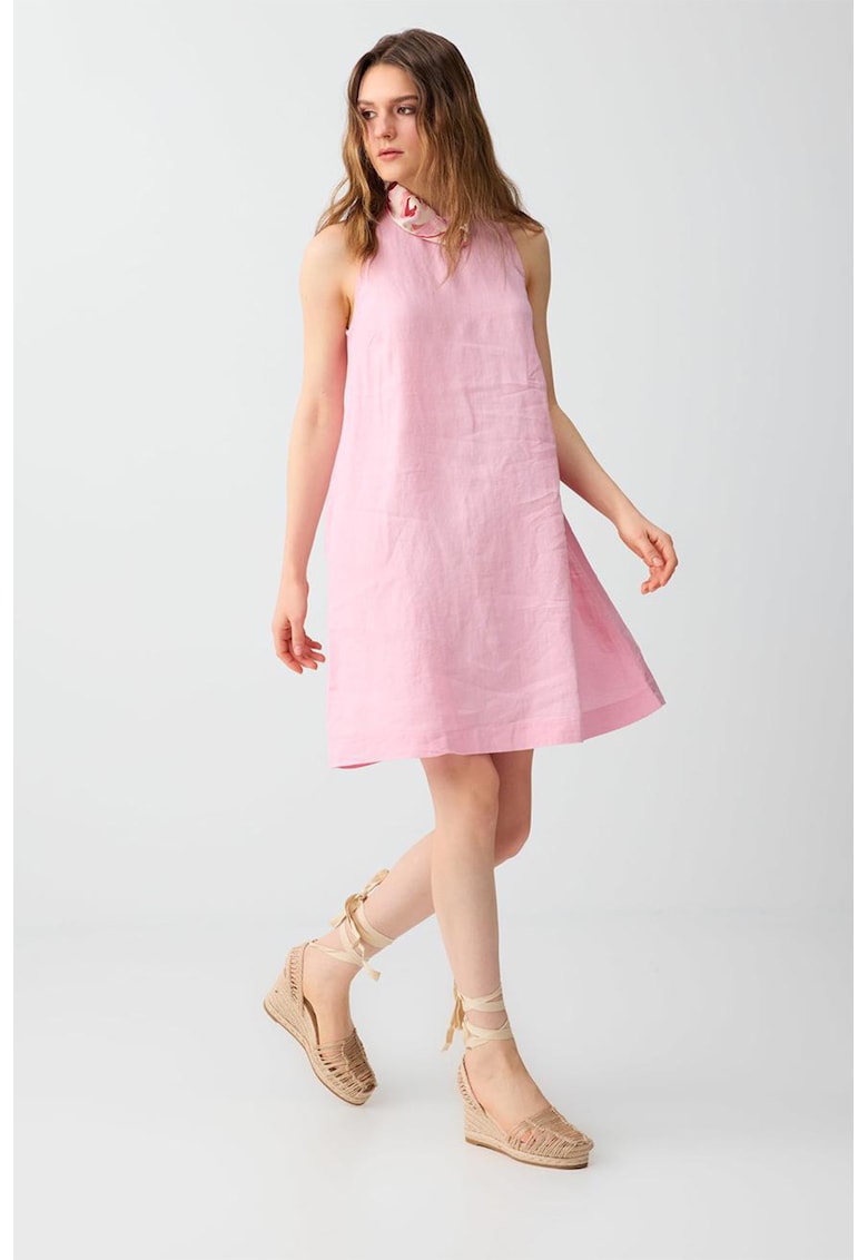Rochie de in - fara maneci - Roz pastel