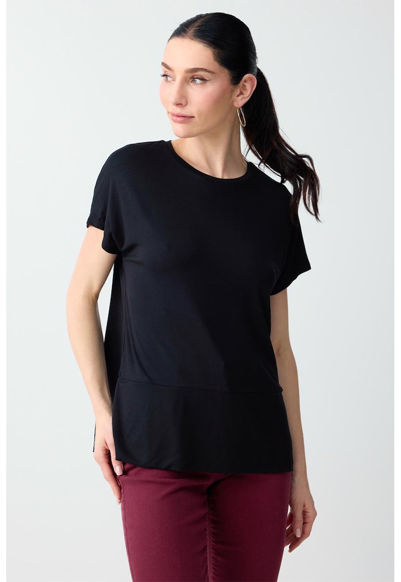Tricou cu slituri laterale - Negru