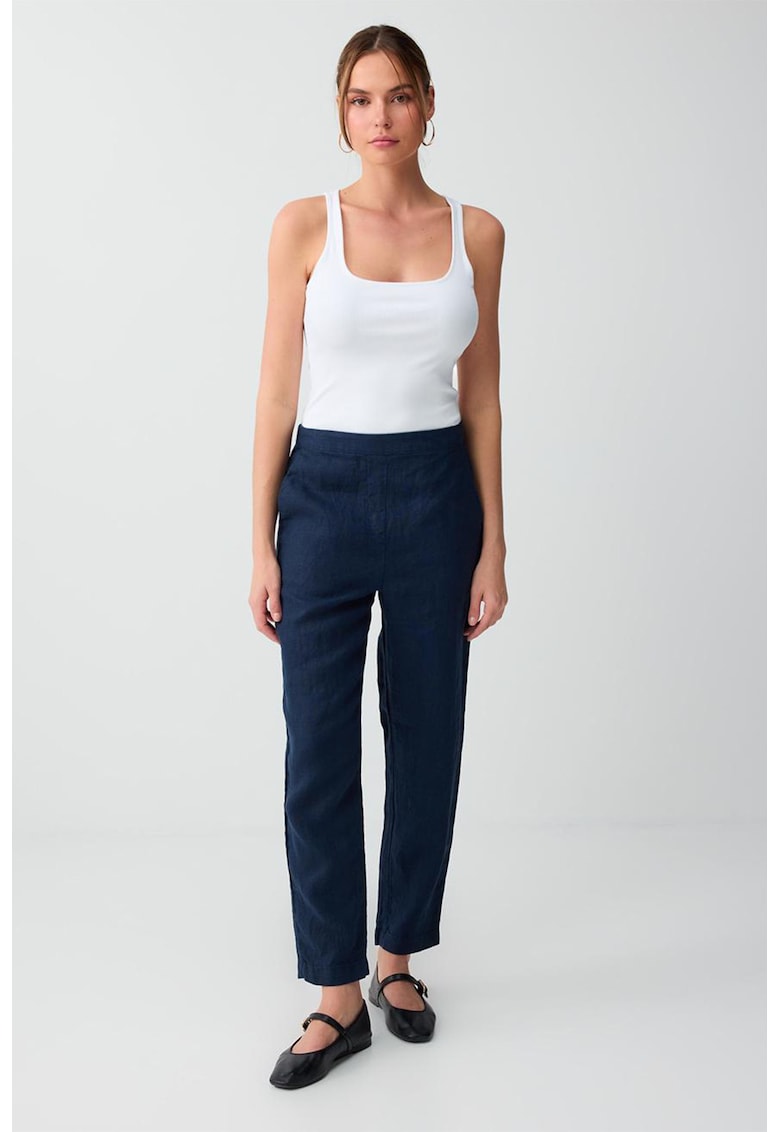 Pantaloni conici de in - Bleumarin