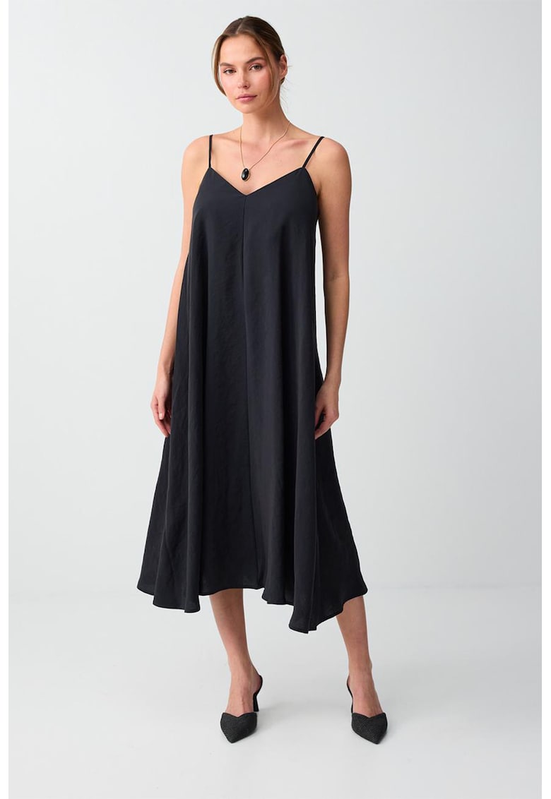 Rochie lejera din amestec de modal - Negru