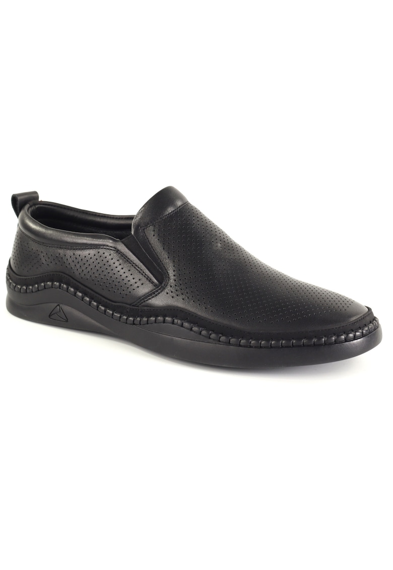 Pantofi barbati vara piele naturala E6E660007A 01 N - Negru