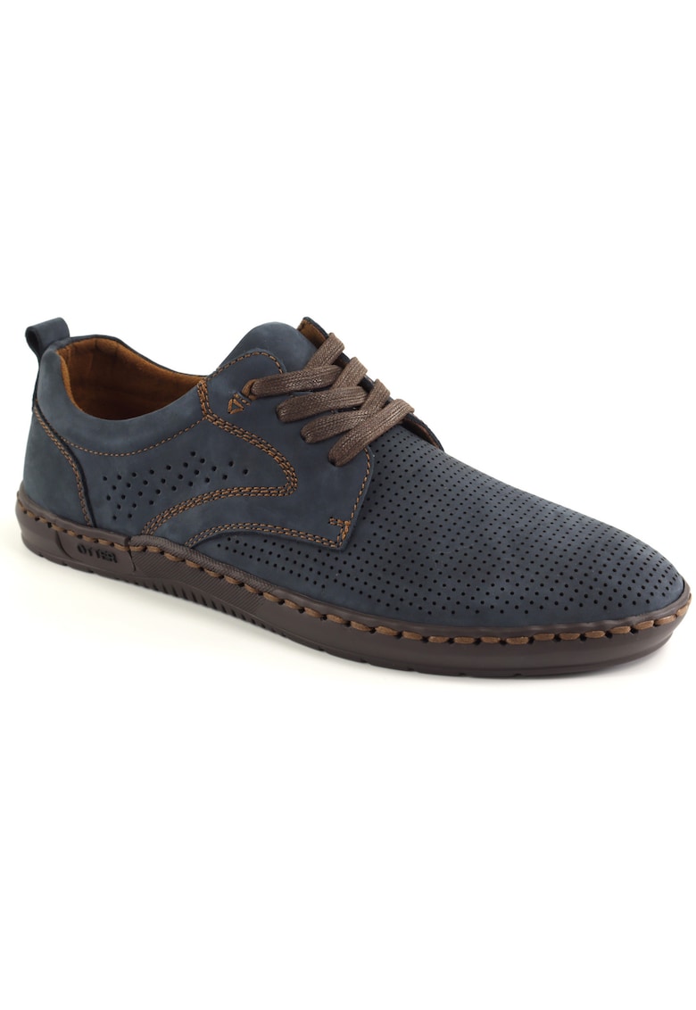 Pantofi barbati vara piele naturala 85DT80010C 42 2 - Albastru