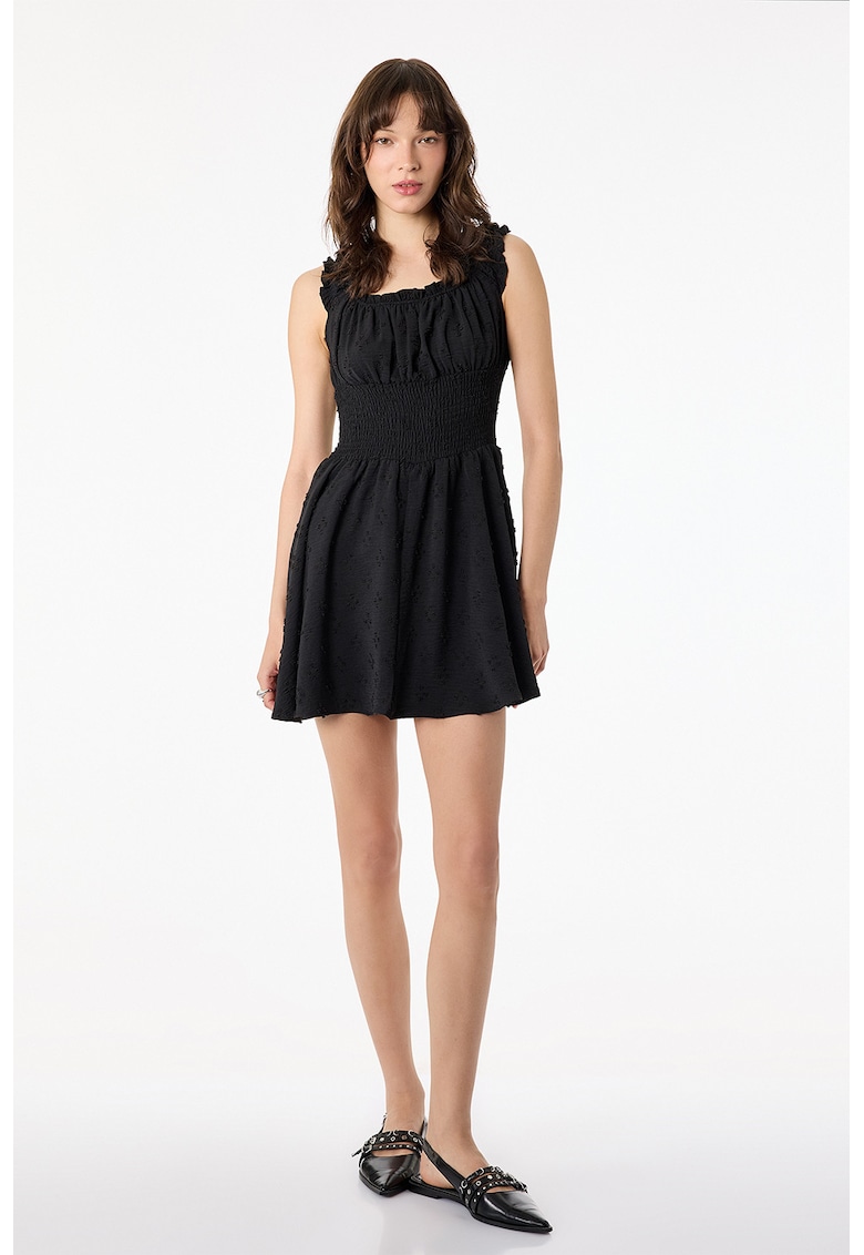 Rochie scurta evazata - Negru