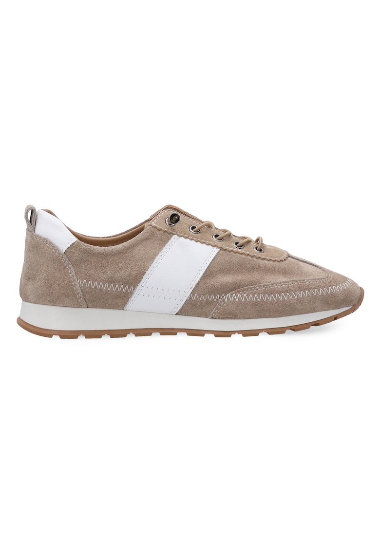 Pantofi sport cu profil jos si piele intoarsa