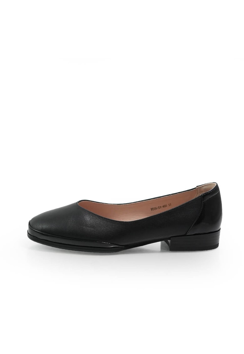 Pantofi 2601488 din piele naturala - Negru Auriu