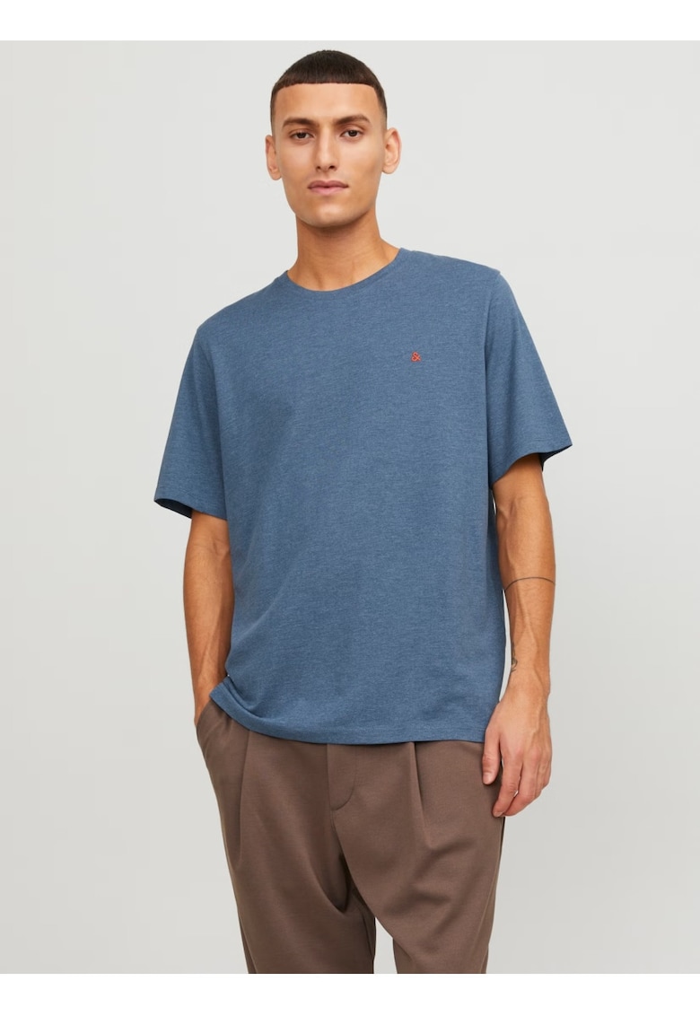 Tricou barbati JJEPAULOS TEE SS - Standard Fit - Albastru inchis