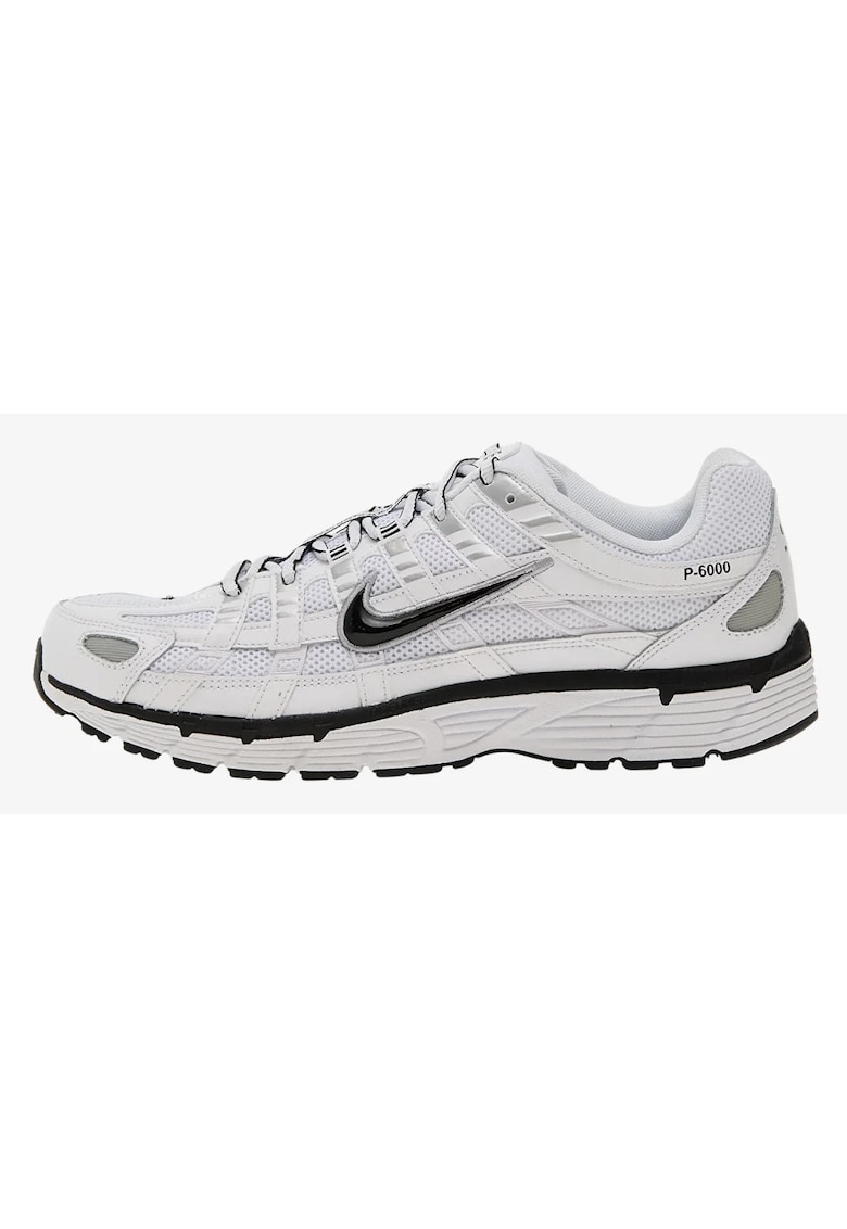 Pantofi sport unisex - P-6000 White Metallic Silver Black - Gri