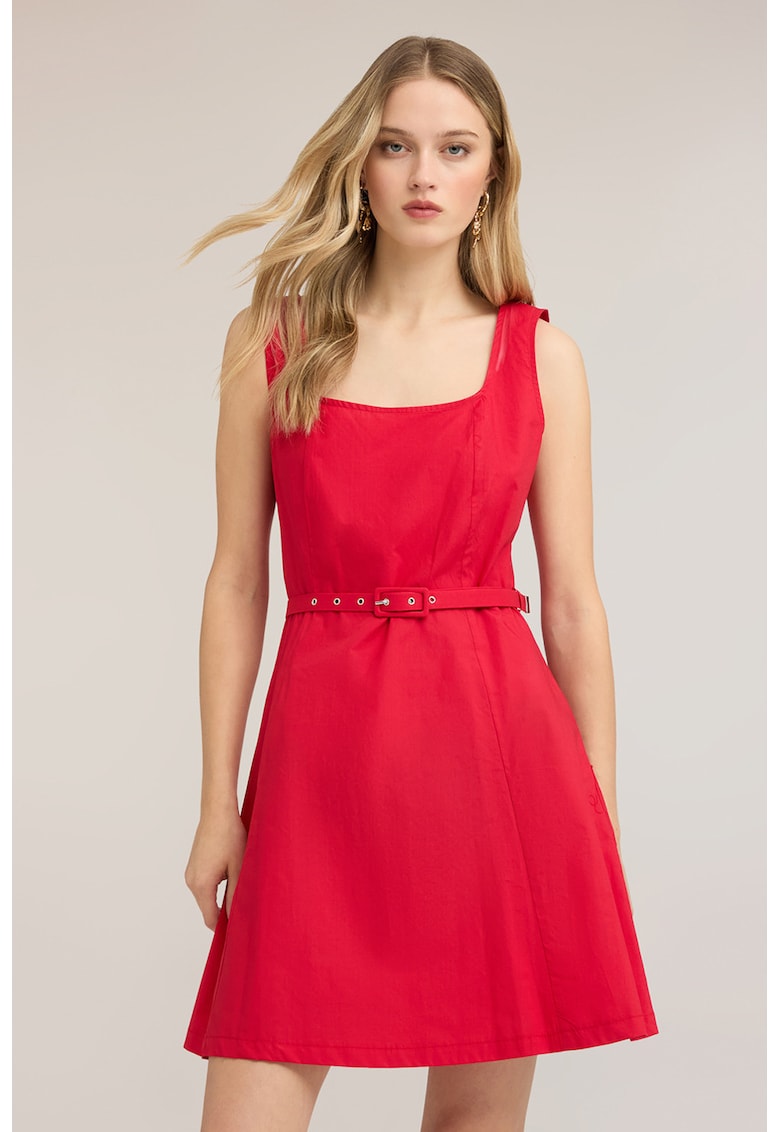 Rochie mini evazata - Coral