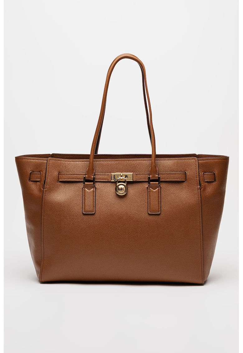 Geanta shopper din piele Hamiltone Moderne - Caramel