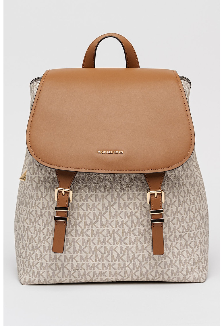 Rucsac cu model monograma Quinn - Maro/Crem