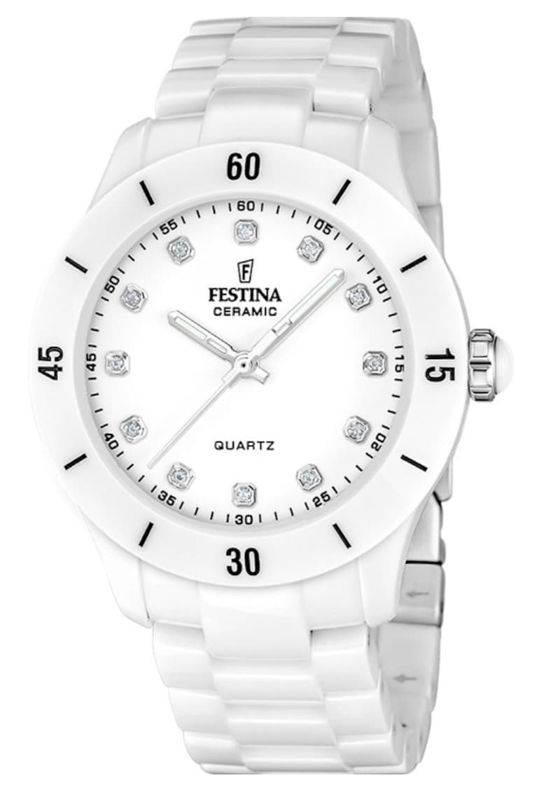 Ceas dama F20720/2 Quartz Alb
