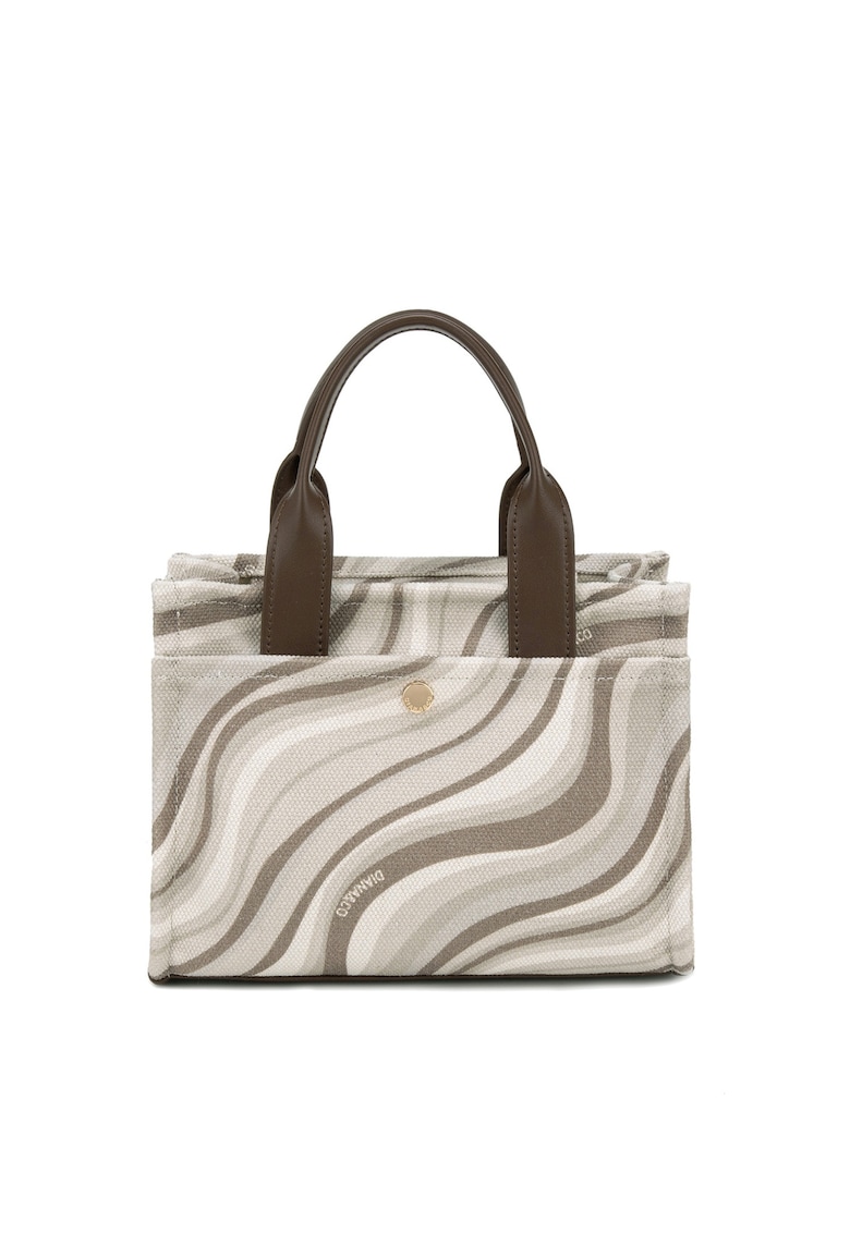 Geanta crossbody cu model valurit Astral - Maro taupe