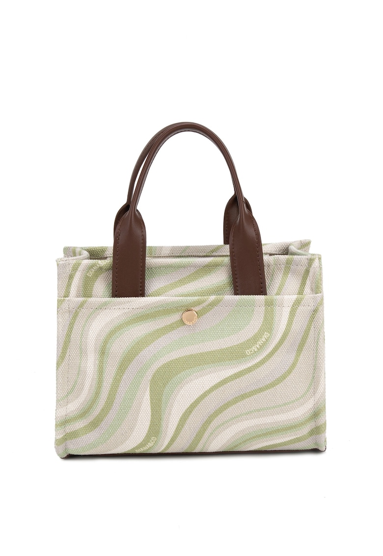 Geanta crossbody cu model valurit Astral - Verde deschis