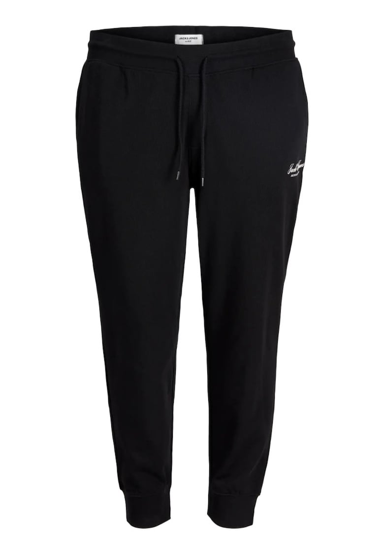 Plus Pantaloni de trening barbati big sizes - JPSTGORDON - Regular fit - Negru -