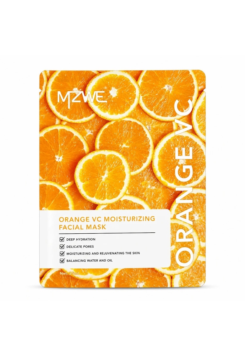 Masca de fata tip servetel cu Vitamina C si Portocala - Hidratare Intensa si Luminozitate - 25ml