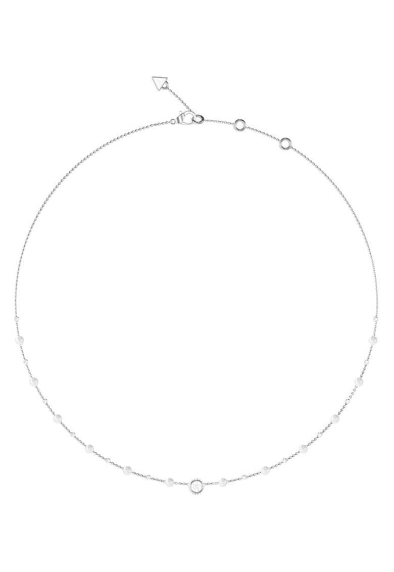 Colier Tiny Pearly cu cristale si perle JUBN05515JWRHT-U - Argintiu