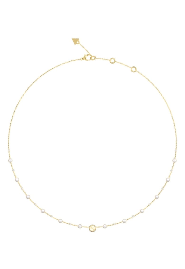 Colier Tiny Pearly cu cristale si perle JUBN05515JWYGT-U - Auriu