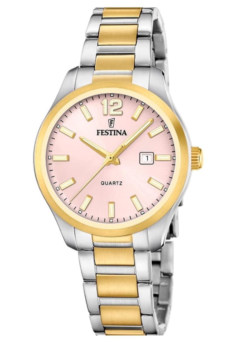 Ceas dama F20739/2 Quartz Argintiu - Auriu