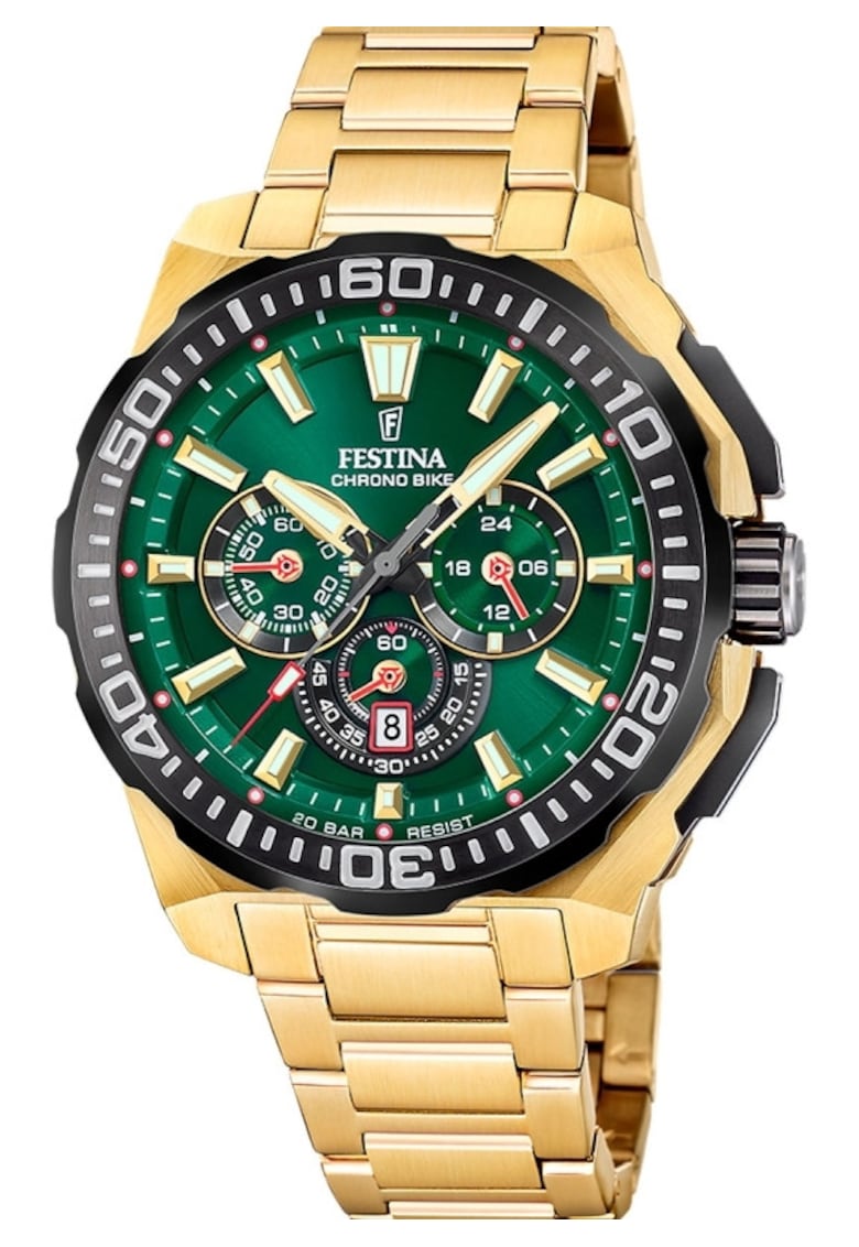 Ceas barbatesc F20727/2 Quartz Auriu