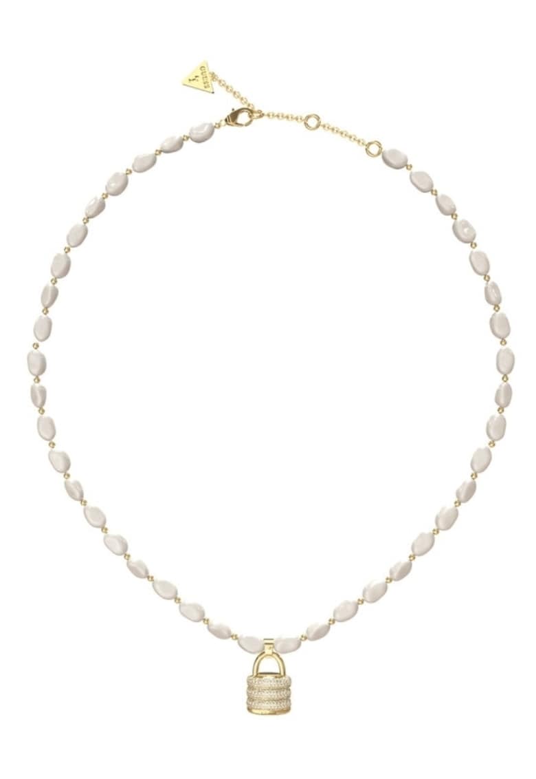Colier My Secret cu cristale si perle JUBN05405JWYGT-U - Auriu