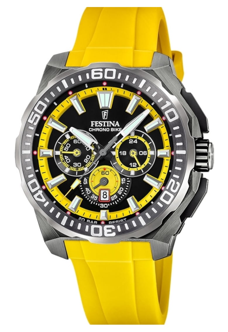 Ceas barbatesc F20725/1 Quartz Galben