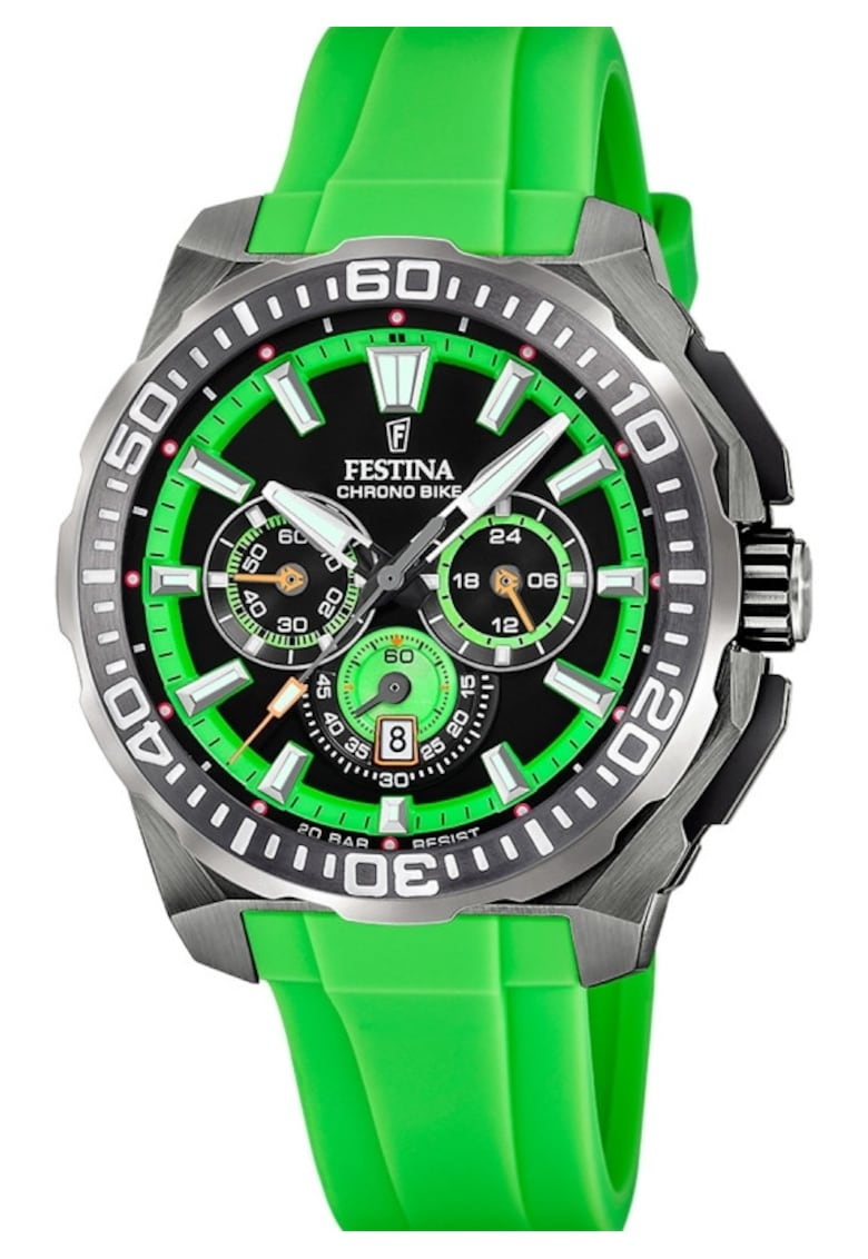 Ceas barbatesc F20725/3 Quartz Verde