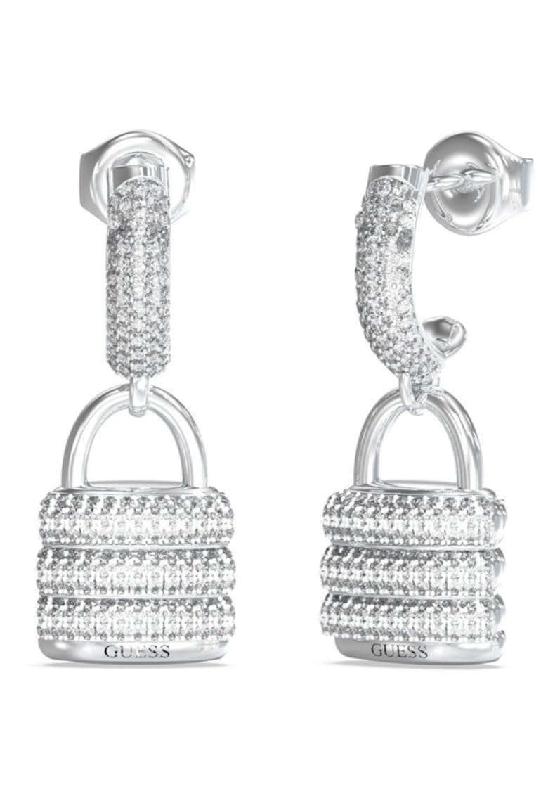 Cercei My Secret cu cristale JUBE05407JWRHT-U - Argintiu