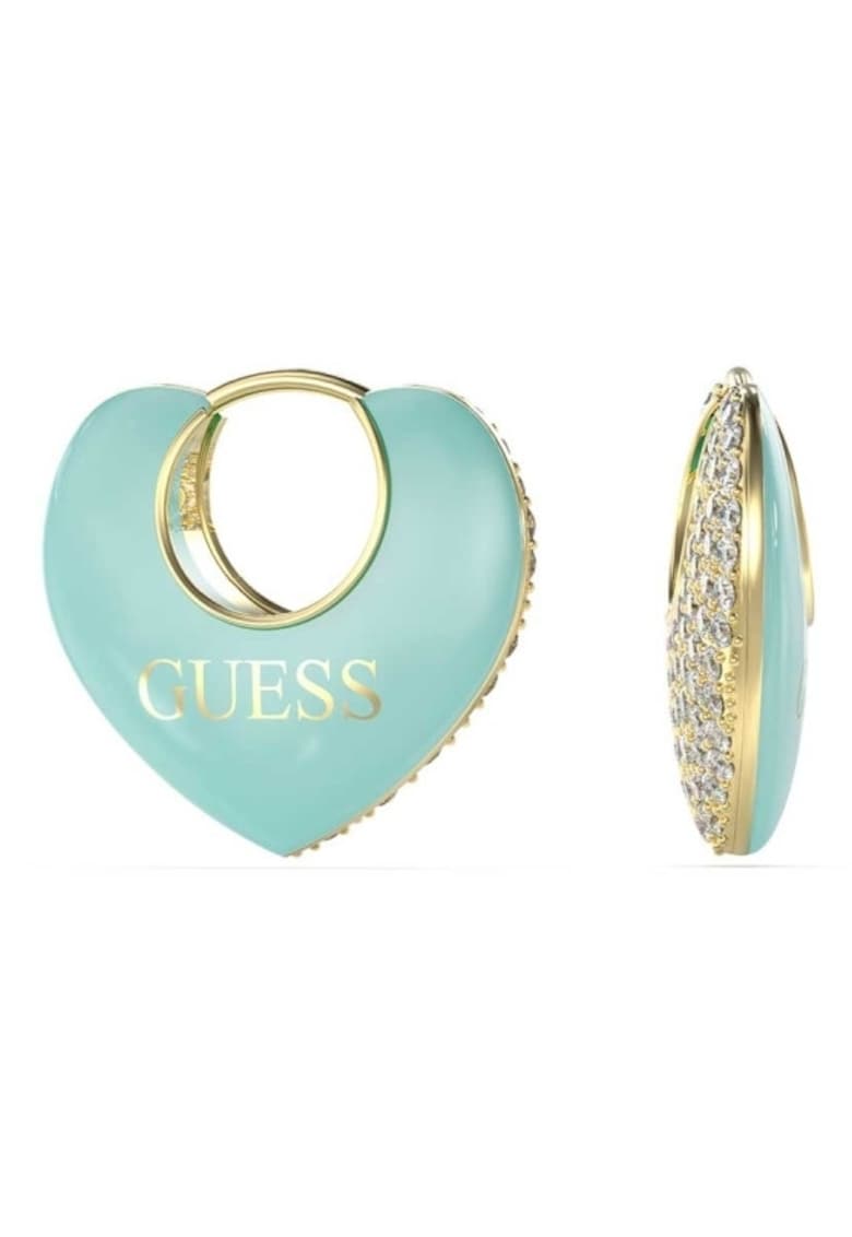 Cercei Crazy in love cu cristale JUBE05206JWYGAQT-U - Auriu - Albastru