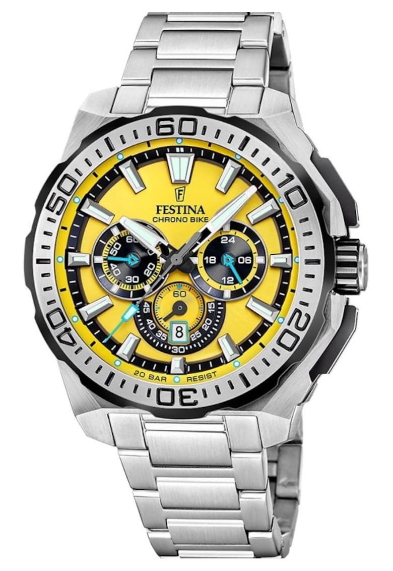 Ceas barbatesc F20724/4 Quartz Argintiu
