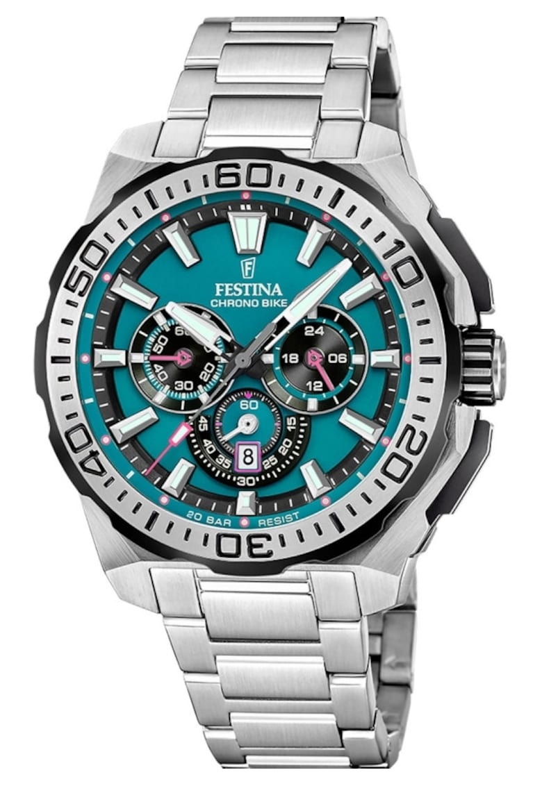 Ceas barbatesc F20724/6 Quartz Argintiu