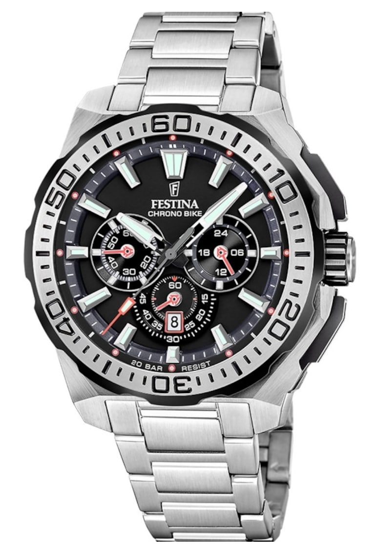 Ceas barbatesc F20724/7 Quartz Argintiu