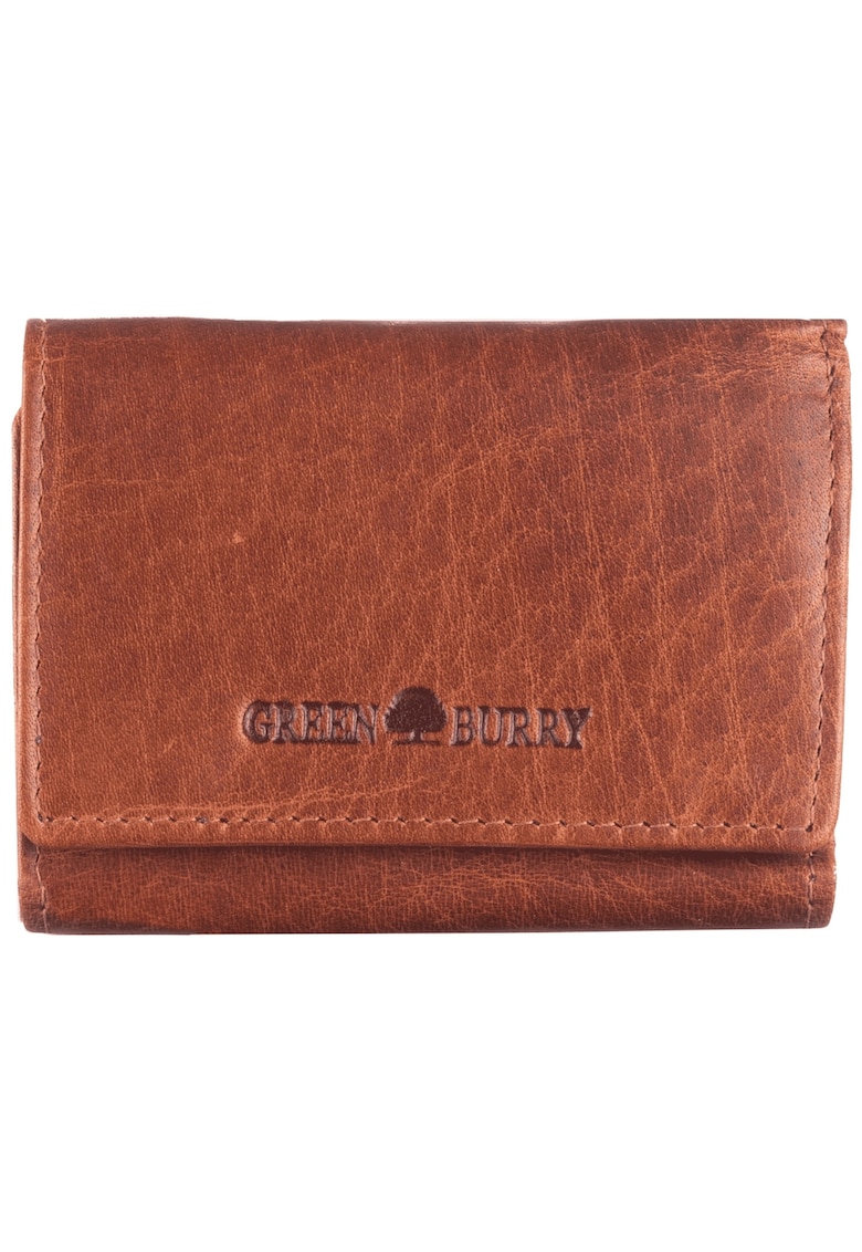 Portofel unisex piele naturala coniac 10 x 7 cm - House of Norway -