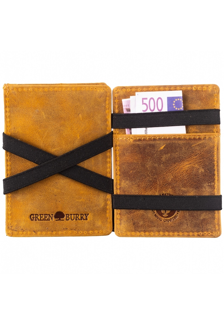 Portofel dama piele naturala bej 10.5 x 7.5 x 2.5 cm - VINTAGE RFID -