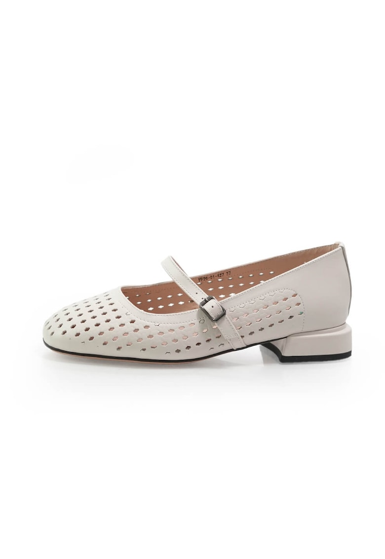Pantofi 2601427 din piele naturala - Maro