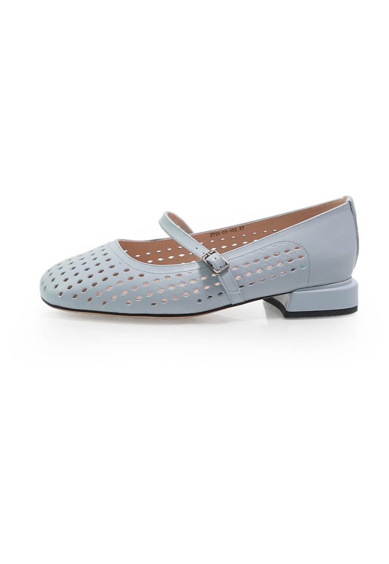 Pantofi 2601456 din piele naturala - Albastru