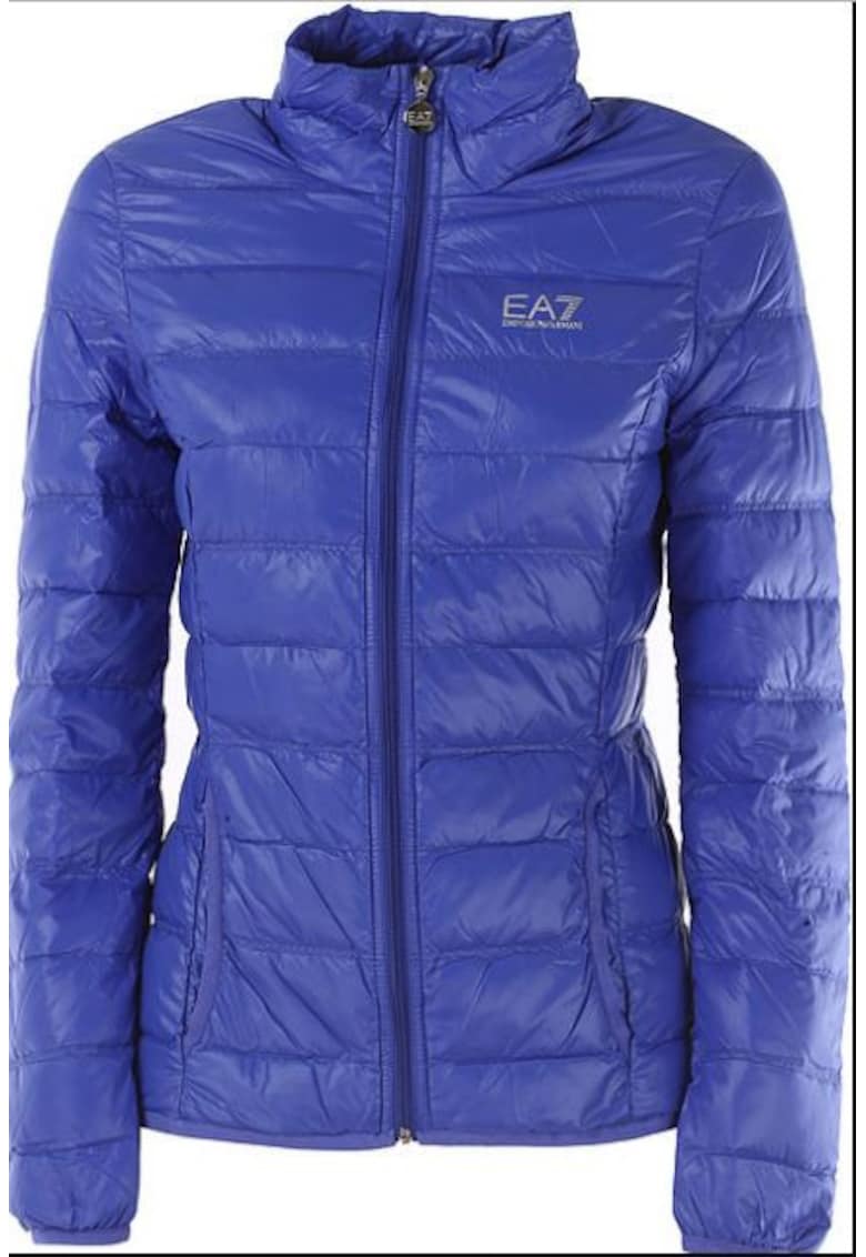 Geaca slim fit cu fermoar si guler inalt -
