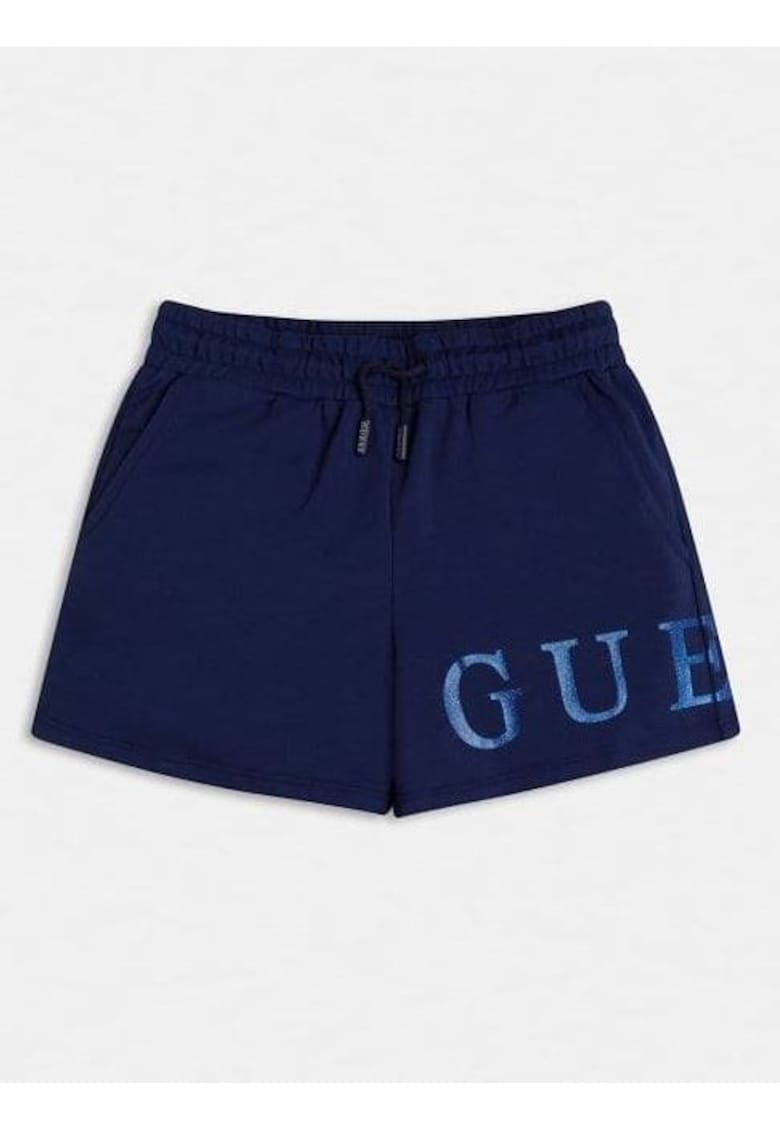Pantaloni scurti din bumbac cu logo imprimat -