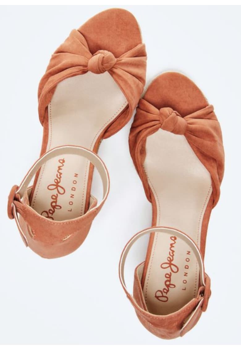 Sandale-espadrile cu talpa wedge
