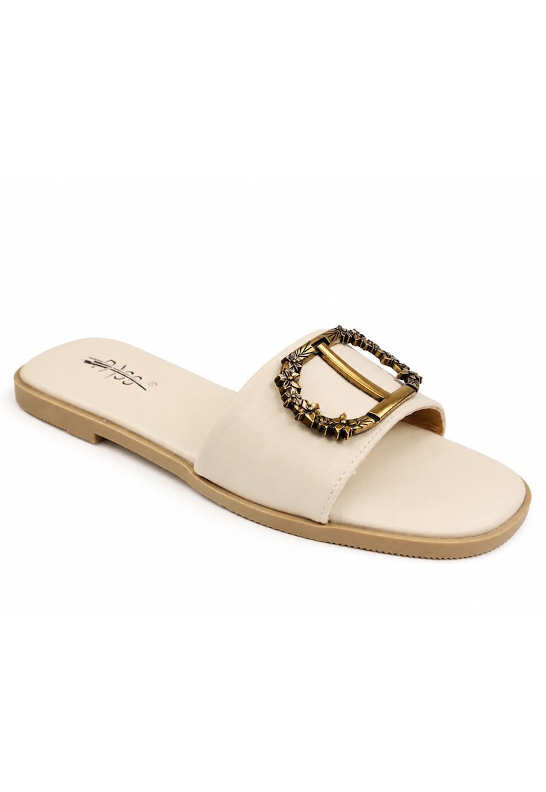 Papuci dama piele naturala AGQS80013B 52 N - Bej