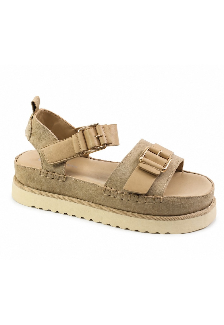 Sandale dama piele naturala D113 OWS002 - Bej