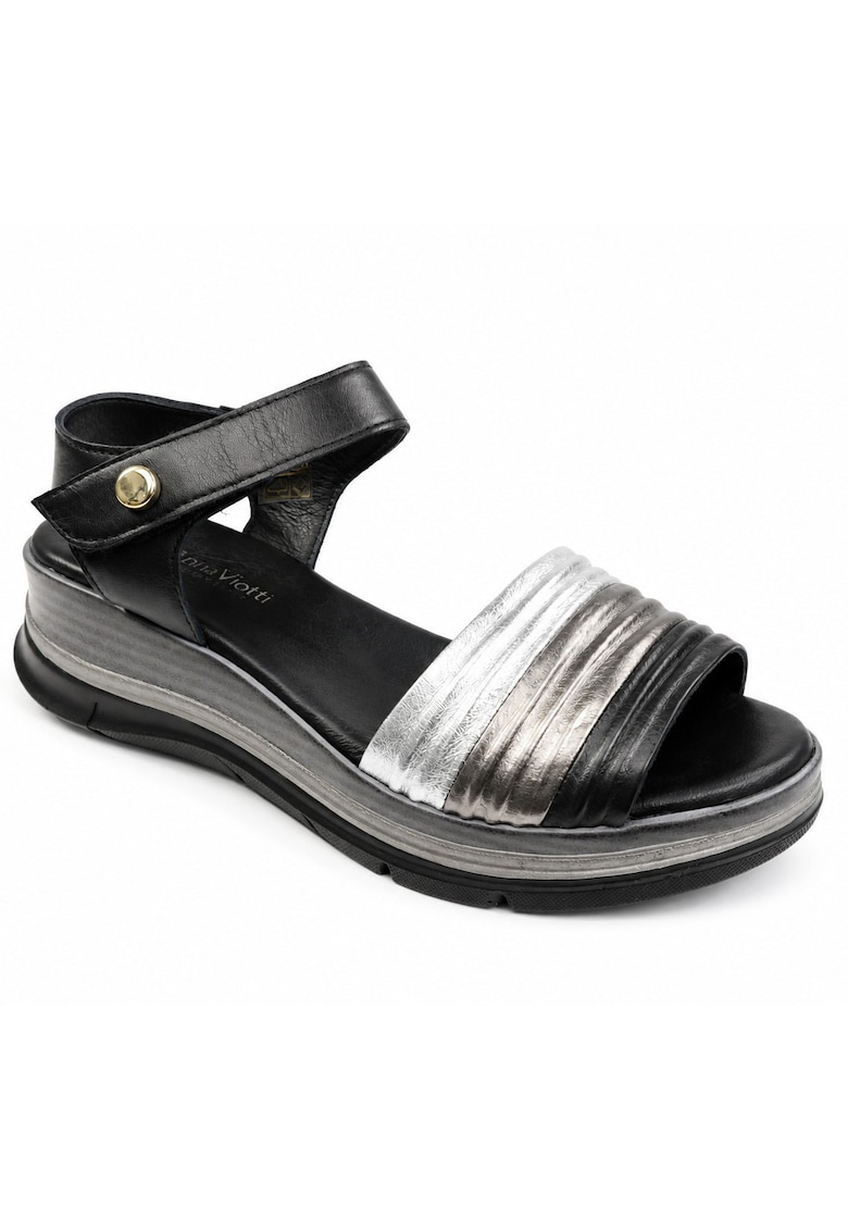 Sandale dama piele naturala D22 S629 - Negru