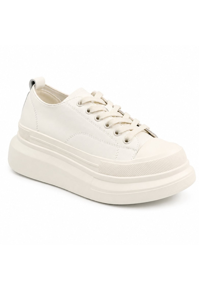 Pantofi dama piele naturala 227802 - Crem
