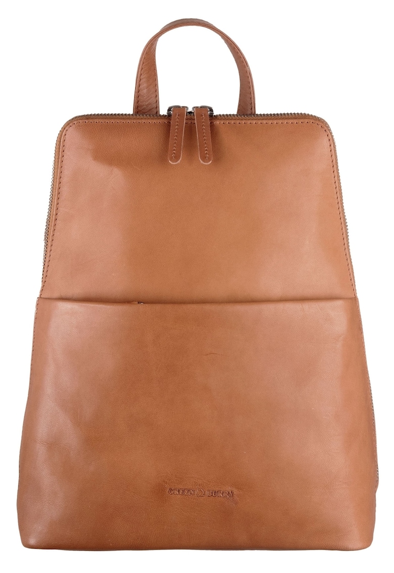 Rucsac dama piele naturala 26 x 32 cm - Fiorentina - - Coniac