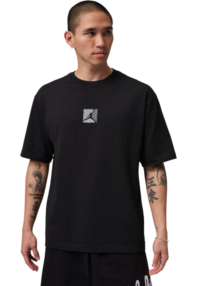 Tricou Graphic SS Crew 61829 - Negru
